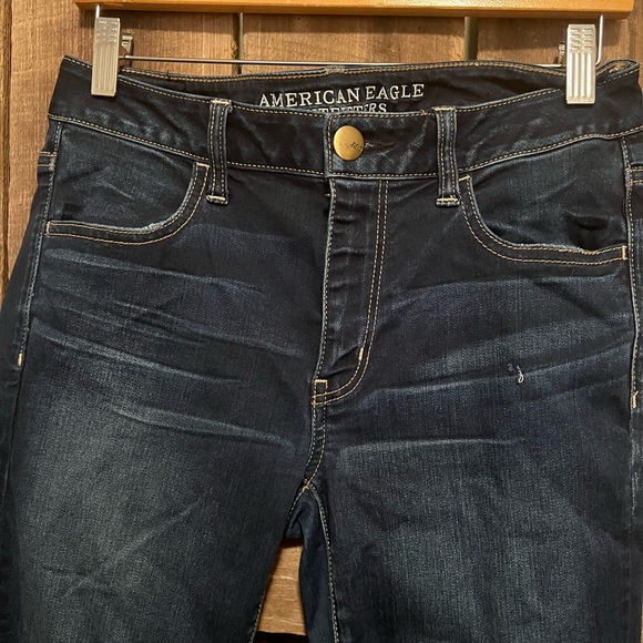 ~SOLD~American Eagle Dark Wash size 8 Long Jeans - Picture 3 of 11